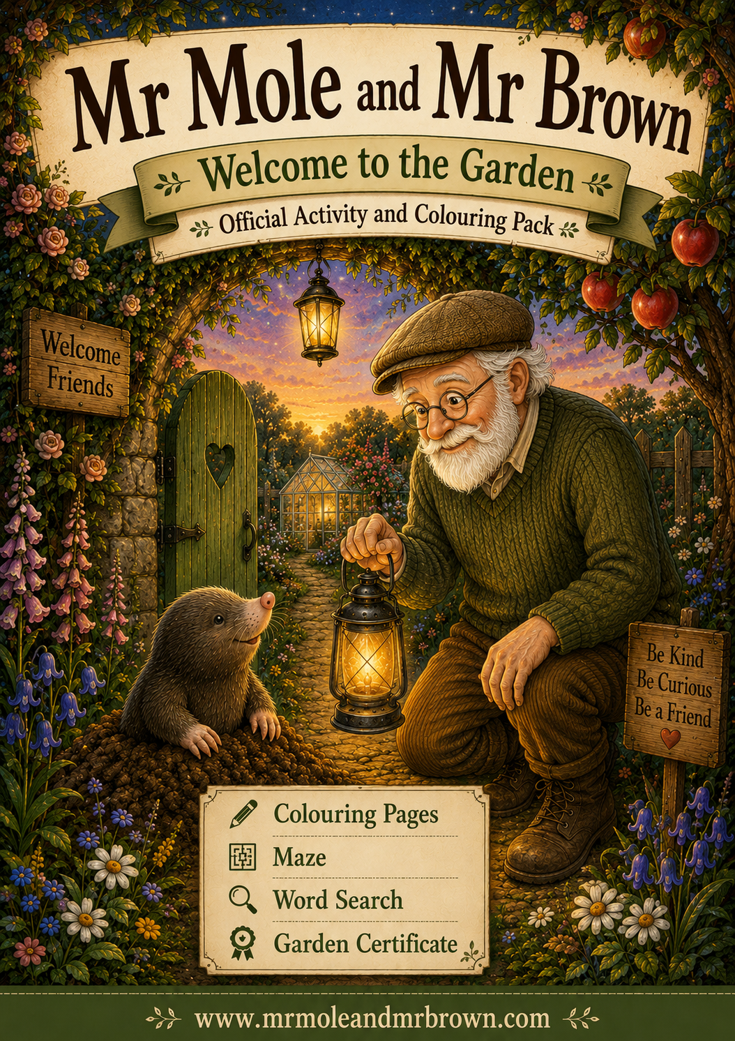 Welcome to the Garden Official Activity and Colouring Pack